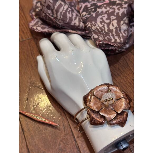 Signed Catherine Popesco Enamel Marcasite Pin Brooch French Designer Handcrafted - Picture 9 of 10